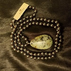 Barse African Turquoise Hematite Necklace